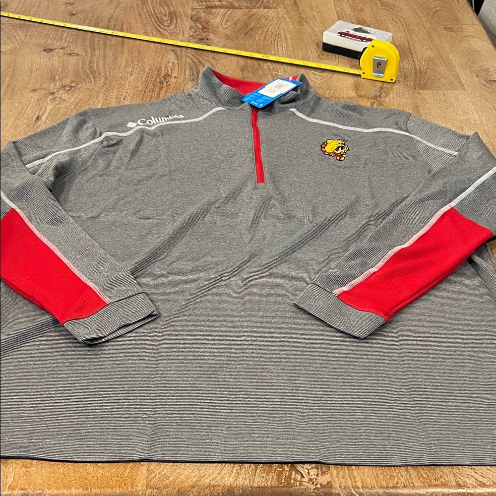 Columbia Gray and Red zip up… Ferris State Bulldogs